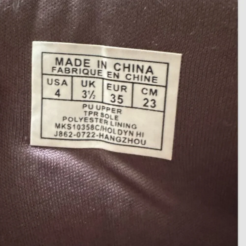 (GIRL’S 4) Michael Kors Dark & Light Brown Mid-Calf Logo-Patterned Boots